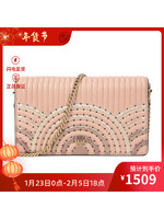 COACH 蔻驰 奢侈品 女士皮革铆钉装饰手拿包单肩斜挎包 68844