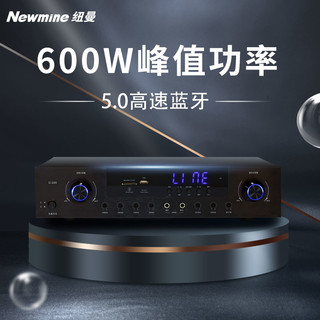 纽曼（Newmine）R-9 家庭影院卡拉OK功率放大器 KTV舞台会议室定阻大功率功放机 峰值600W 定阻卡拉ok功放