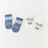 88VIP：戴维贝拉 男童短袜2024春装新款儿童袜子宝宝卡通弹力袜