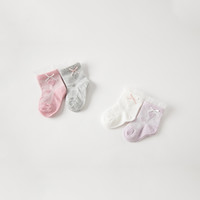 88VIP：戴维贝拉 儿童袜子2023夏装新款女童短袜宝宝透气薄款