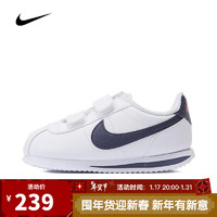 耐克【滔搏运动】耐克NIKE中性婴童CORTEZ BASIC (TDV)复刻鞋 904769-106 26码