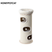 蜜罐猫爬架猫窝猫树一体剑麻桶多层猫窝冬季保暖猫房子 2503