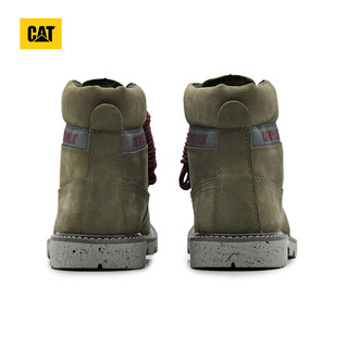 CAT 卡特彼勒 卡特马丁靴工装靴女靴女鞋女靴工装靴防滑耐磨 灰色 38