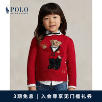 Polo Ralph Lauren 拉夫劳伦 女童 24年早春农历新年Polo Bear针织衫RL40987 620-红色 6X