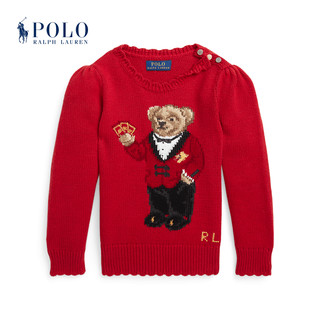 Polo Ralph Lauren 拉夫劳伦 女童 24年早春农历新年Polo Bear针织衫RL40987 620-红色 6X