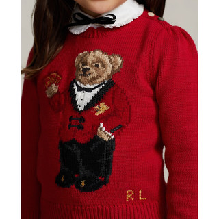 Polo Ralph Lauren 拉夫劳伦 女童 24年早春农历新年Polo Bear针织衫RL40987 620-红色 6X