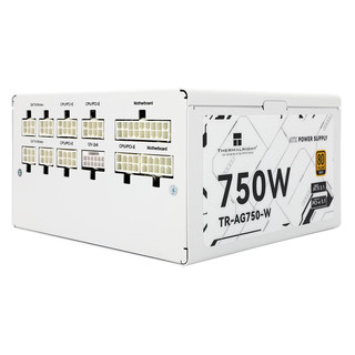 Thermalright(利民)  额定750W TR-AG750-W ATX3.1电源 金牌全模组电源 原生PCIE5.1 全日系电解电容 电脑电源