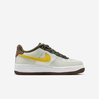 NIKE 耐克男女空军一号休闲板鞋AIR FORCE 1青少年儿童运动滑板鞋大童 FV3647-171 36.5码