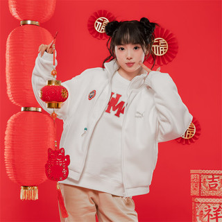 PUMA 彪马 女装 2024春季训练运动服户外时尚休闲防风夹克抓绒外套 625838-65 XS(150/76)