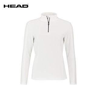 HEAD海德REBELS系列ASTER女式高弹速干保暖半开拉链滑雪衫824062 白色 L