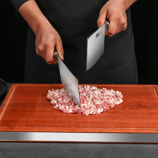 張小泉 张小泉乌檀木复合砧板 实木菜板案板 加厚切菜板家用擀面板 大号（42×30×3cm）