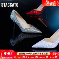 STACCATO 思加图 女士高跟鞋 ED726CQ3 香槟金 35