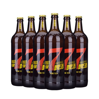 泰山啤酒（TAISHAN）泰山原浆7天鲜活生啤鲜啤原浆精酿啤酒黄红蓝雪啤720ml大容量国产 黄7红7天 各一瓶