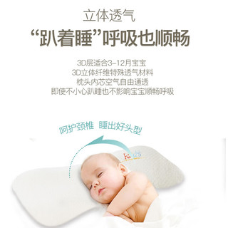 KING KOIL 金可儿 Kingkoil）婴儿枕人体工学枕头可调节高度0-3岁可拆洗枕头芯 糖果枕 糖果枕