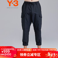Y-3 男士工装休闲裤九分裤T6GK4559 黑色 XS