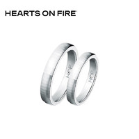 周大福 HEARTS ON FIRE马赛克PT950铂金钻戒对戒女戒19号 UA94