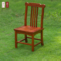 比艺 红木家具非洲花梨（学名：刺猬紫檀）中式小官帽椅实木换鞋凳家用小椅子靠背椅 小官帽椅 36*33*69cm