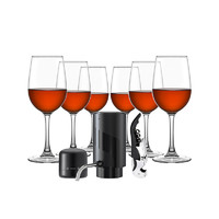 88VIP：CLITON 红酒杯套装高脚杯分酒器酒具套装葡萄酒杯电动醒酒器9件套