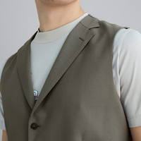 VICUTU/威可多西服马甲男100%羊毛柔软舒适时尚修身休闲西装马夹