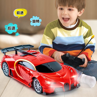 玩控 儿童玩具车无线遥控车可充电遥控车男孩玩具四通漂移赛车玩具模型仿真小汽车 蓝色