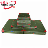 Xinnengda 信能达 体操垫海绵垫 普通款帆布海绵垫仰卧起坐垫折叠体操垫 100*50*10