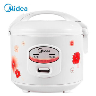 美的（Midea）电饭煲家用经典老式迷你电饭锅4-5人用大容量老人机械式简易操作蒸煮2-3人小型饭锅不沾锅5升 508J 5升丨不粘内胆机械电饭煲