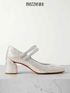 路铂廷（Christian Louboutin） 奢侈品潮牌 女士 高跟鞋 1240217 银色 36.5 IT
