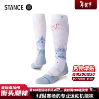 STANCEX Ski联名758专业足弓支撑腿部缓震滑雪袜子男女长筒滑雪袜 白色A758D23SHS-WHT L  欧码43-46