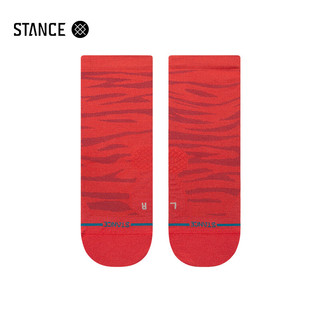 STANCE专业跑步袜318短筒袜运动袜男女袜子加厚龙年新年红本命年红 红色A318A24RID-RED M  欧码38-42