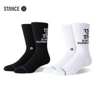 STANCE&麦迪联名款556中筒休闲袜男女运动袜 黑色A556D23MCC-BLK S  欧码35-37