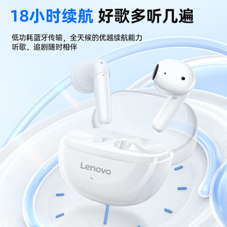 联想（lenovo）蓝牙耳机真无线 半入耳舒适佩戴 蓝牙5.3游戏运动音乐耳机适用于苹果华为小米手机TC3309黑色