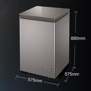 海尔（haier）冰柜家用迷你小冰柜冷藏冷冻切换 深冷速冻冰柜小富豪顶配版 -40℃超低温 BC/BD-100HER