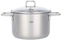 Fissler 菲仕乐 081-110-24-000/0 Hamburg 烹饪锅,带玻璃锅盖,电磁炉,煤气,电炉,玻璃陶瓷,不锈钢,24厘米