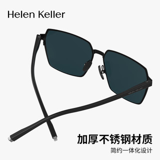 Helen Keller 眼镜男女款防紫外线偏光太阳镜开车户外防晒墨镜H2651H10 H2651H10全灰片镜片