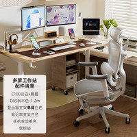 西昊W2家用工作站单臂电动升降桌椅套装桌面搭配人体工学椅书房办公 W2家用工作站【1.2m桌+单臂】