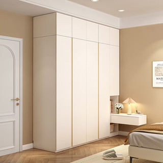 木月衣柜现代简约北欧储物柜子E0级衣橱18mm厚卧室家具1.7*2.2米 1.7米衣柜