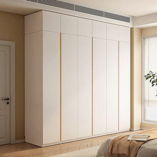 木月衣柜现代简约北欧储物柜子E0级衣橱18mm厚卧室家具1.7*2.2米 1.7米衣柜