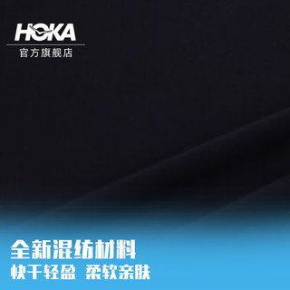 HOKA ONE ONE男款春夏专业跑步长袖T恤 AIROLITE RUN LONG SLEEVE 黑色 M