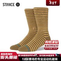STANCE556中筒袜20休闲袜条纹经典个性男女袜子 黄色条纹 M  欧码38-42