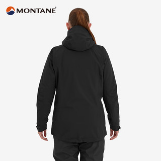 MONTANE盟泰恩 SOLUTION 户外运动女硬壳冲锋衣保暖保暖防寒外套 BLACK 黑色 S