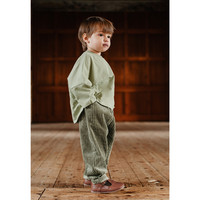 lele jove lelejove北欧风24年春上新儿童灯芯绒长裤四季款男女宝宝百搭裤子