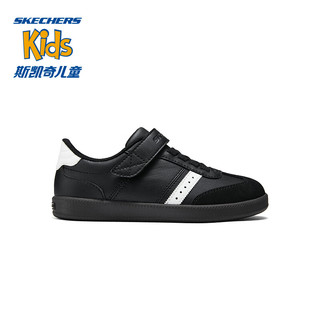 Skechers斯凯奇童鞋时尚休闲板鞋时尚百搭小白鞋405731L 黑色/白色/BKW 36