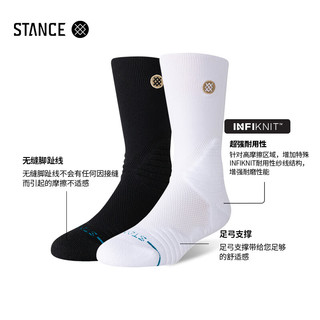 STANCE&麦迪同款359业篮球袜短筒运动袜袜男女加厚包裹性强 白色A359D23FBQ-WHT S  欧码35-37