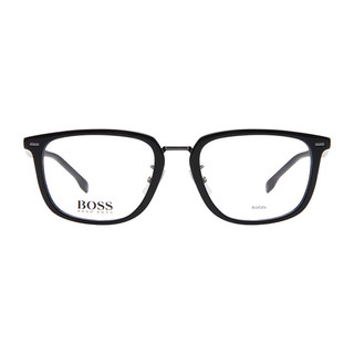 HUGO BOSS雨果博斯光学眼镜框近视眼镜全框黑色眼镜架配镜片1341F/54-ANS