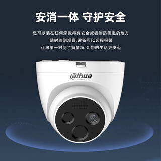 dahua大华感温红外检测火灾探测器摄像头 声光远程火点温度检测 FT1D