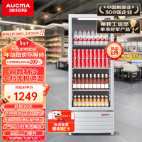 澳柯玛（AUCMA）279升立式单门商用冷藏展示柜 超市饮料啤酒保鲜冷柜 陈列冰柜冰箱SC-279SNEB ⭐【】 279L 直冷低耗