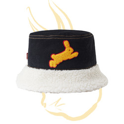 Levi's 李维斯 23新品女士渔夫帽可爱兔子贴布保暖时尚A5327-0000