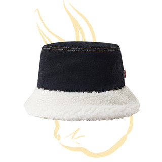 Levi's李维斯23女士渔夫帽可爱兔子贴布保暖时尚A5327-0000