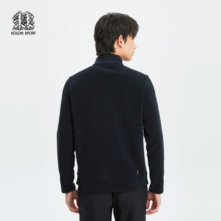 KOLON SPORT可隆男士立领抓绒夹克 黑色BK 190/3XL