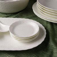 NARUMI/鸣海 NARUMI Silky White 面包碟 /汤盘/长圆形盘/餐盘/调味碟 调味碟(2只)/9072-9326无盒